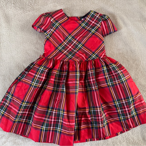 Ralph Lauren Red Tartan Plaid Holiday Dress Size 18M - Picture 2 of 4